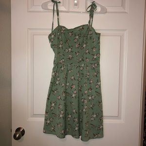 Floral Green Dress